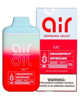 AIR Vape Disposable 5% – 6000 Puffs (Box of 10)